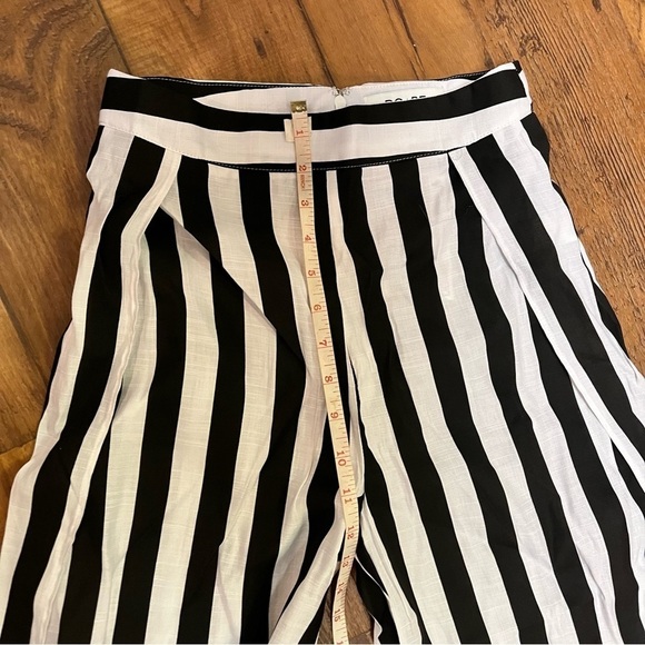 Do+Be Stripe Wide Leg Slit Pants Small H - Picture 3 of 7